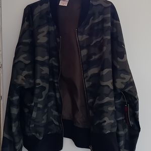 Cropped satin bomber jacket